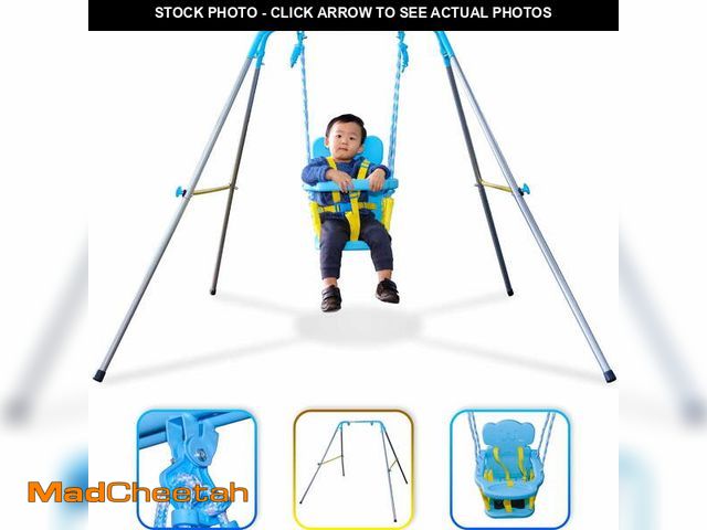 Lot 74-14587974 - Sportspower FNS-004 My 1st Toddler Swing - Heavy-Duty Baby Indoor/Outdoor Swing Set with Safety Harn...