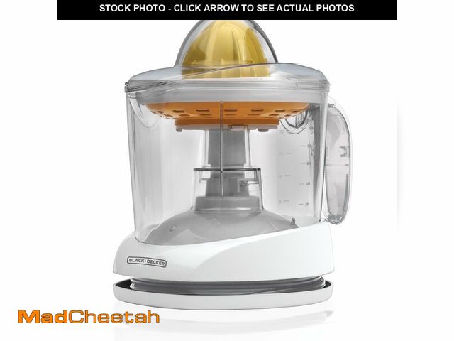 Lot 74-13540862 - BLACK+DECKER 32oz Electric Citrus Juicer, CJ625, Pressure Activated, Adjustable Pulp Control, Dishwa...