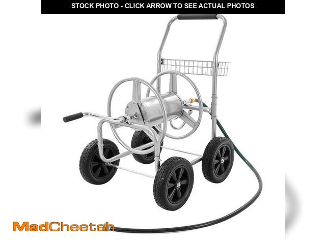 Lot 74-12534604 - VEVOR Hose Reel Cart Hold Up to 300 ft. of 5/8 in. Hose, Garden Water Hose Carts Mobile Tools with 4...