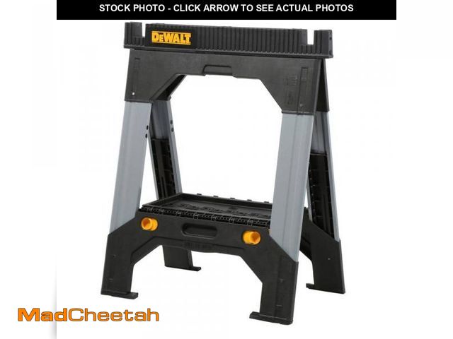 Lot 74-12032093 - DEWALT 33 in. H Metal Folding Sawhorse with Adjustable Legs - UNUSED