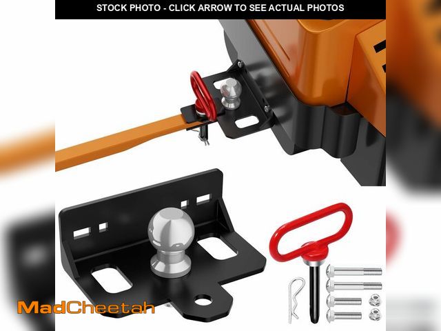 Lot 74-12718345 - Upgraded Zero Turn Lawn Mower Hitch with 2" Hitch Ball &amp; Hitch Pin, 6mm Thicker Heavy Duty Steel...