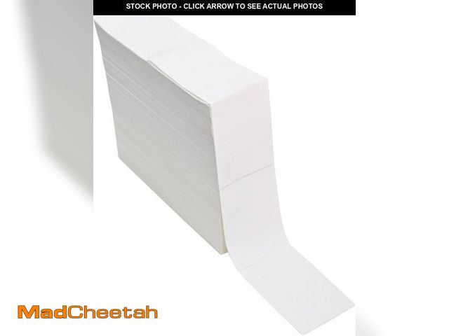 Lot 74-12508500 - L LIKED 5000 Fanfold 4 x 6 Thermal Labels, with Perforated Line Shipping Labels, Compatible with Zeb...
