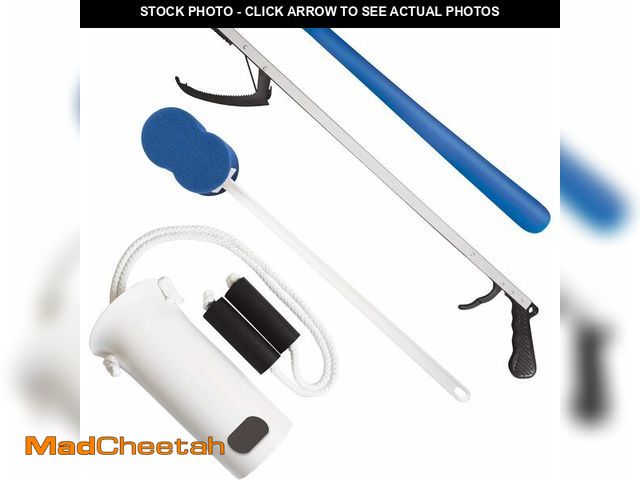 Lot 74-14068352 - Rehabilitation Advantage 4 Piece Economy Hip or Knee Replacement Recovery Kit. Package Includes a 26...