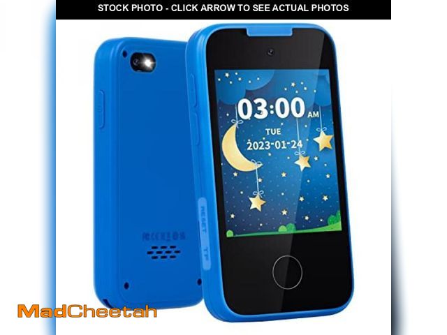 Lot 74-12128083 - Kids Phone Gifts and Toys for 3-8 Year Olds Boys, Toy Phone with Dual Camera, MP3 Music Player, Game...
