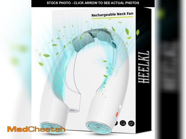 Lot 74-12437014 - Heelkl AI Neck Fan, 4 Speeds Adjustable Portable Personal Fan Rechargeable, 4000 mAh Battery Faster ...