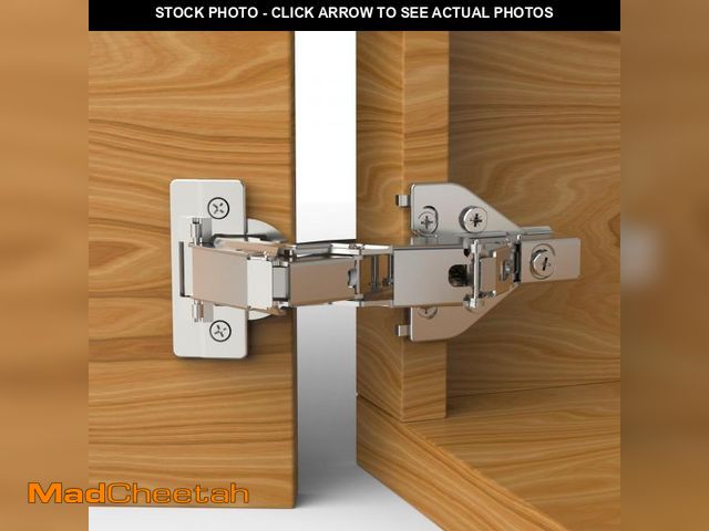 Lot 74-12306880 - Furniware 4 Pack 2 Pair 165 Degree Lazy Susan Hinges Full Overlay Concealed for Cabinet, Cupboard, F...