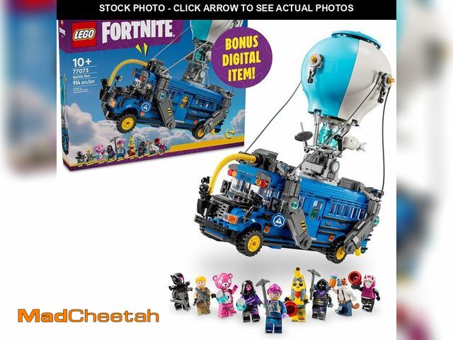 Lot 74-14358901 - LEGO Fortnite Battle Bus Building Toy - Collectible Fortnite Toy for Kids, Boys &amp; Girls, Ages 10...