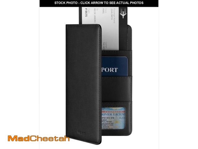 Lot 74-12053141 - VULKIT Passport Wallet Premium Nappa Leather RFID Blocking Travel Wallet for Men &amp; Women - UNUSE...