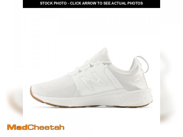 Lot 74-11554228 - New Balance Women's Fresh Foam X Cruz V3 Running Shoe, White/White/Gum, 10 - UNUSED