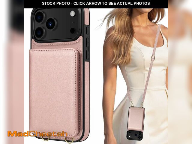 Lot 74-14382574 - LOHASIC for iPhone 17 Pro Max Case Wallet for Women, Detachable &amp; Adjustable Crossbody Strap wit...