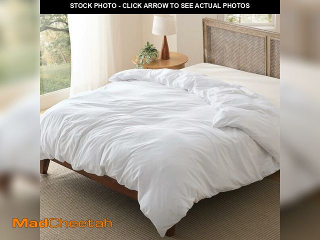 Lot 74-14265022 - Bedsure Oversized King Duvet Cover Only - Prewashed Cotton-Like Polyester Soft All Season Bedding, I...