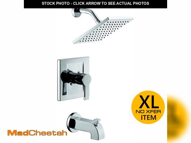 Lot 74-12827479 - Glacier Bay Modern Single-Handle 1-Spray Tub and Shower Faucet 1.8 GPM in Chrome (Valve Included) - ...