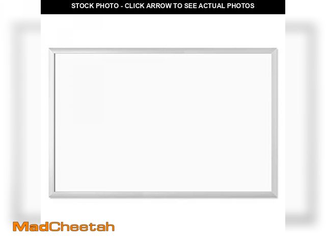Lot 74-12508919 - (BENT) U Brands Magnetic Dry Erase Board White Board Value Set, 36" x 24" Inches, Silver Aluminum Fr...