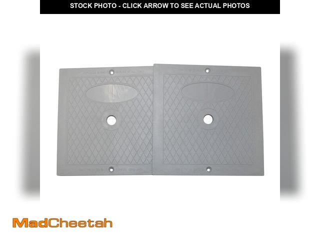 Lot 74-14427942 - JSP Manufacturing 10 Inch Square Skimmer Deck Cover 10"x10" Lid Replacement for Hayward SPX1082E SP1...