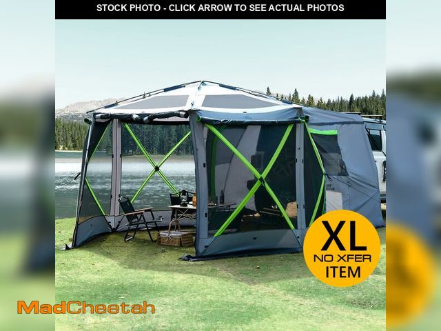 Lot 74-12822954 - JOYTUTUS Dual-Use Pop up SUV Tent for Camping, 11x11 FT for Family, SUV Tailgate Tent for Vehicle Ca...