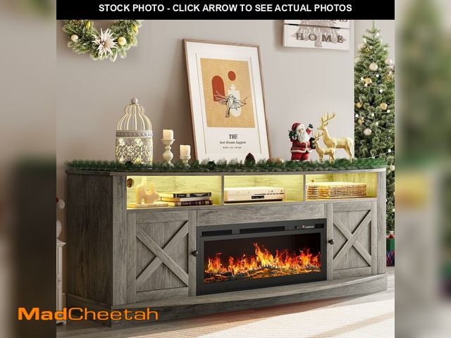 Lot 74-12785135 - YITAHOME Farmhouse 36" Electric Fireplace for TV Stand - UNUSED