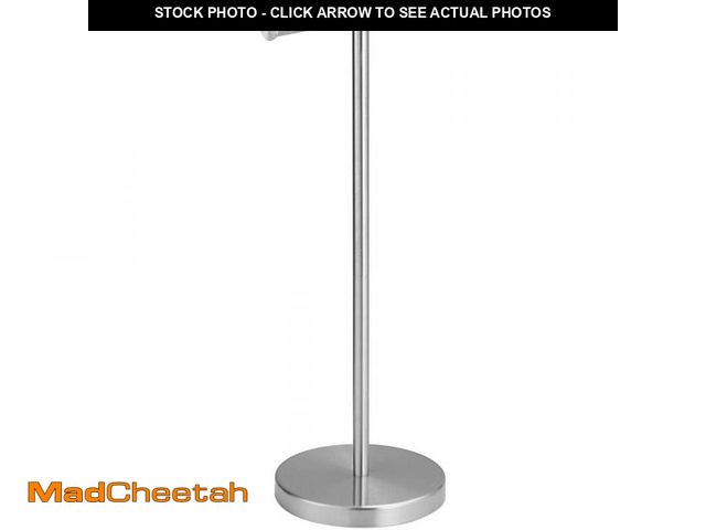 Lot 74-12365212 - HOMEMYSTIQUE Freestanding Toilet Paper Holder in Brushed Nickel - UNUSED