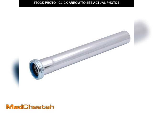 Lot 74-12894104 - Dearborn Brass 1-1/2 in. x 12 in. Chrome-Plated Brass Slip-Joint Sink Drain Extension Tube - UNUSED