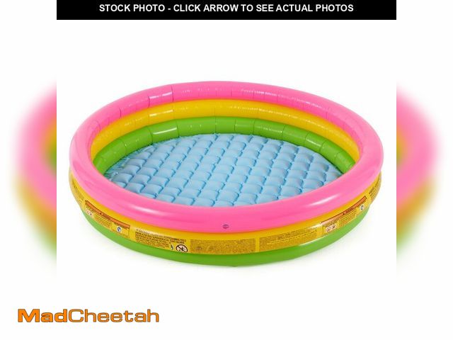 Lot 74-14148838 - Intex Kiddie Pool - Kid's Summer Sunset Glow Design - 58" x 13" - UNUSED