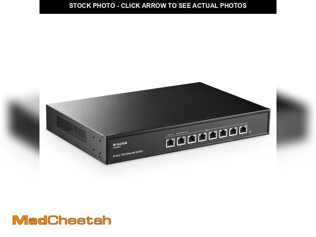 Lot 74-12218587 - MokerLink 8 Port 10Gbps Etheret Switch, Support 10G/5G/2.5G/1000M/100M Auto-Negotiation, 160Gbps Ban...