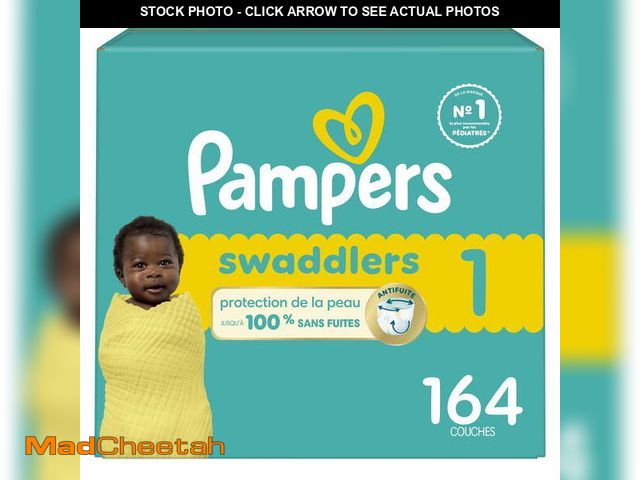 Lot 74-12687505 - Swaddlers Wetness Indicator Hypoallergenic Soft Latex and Paraben Free Soft Diapers - Size 1, 164 Co...