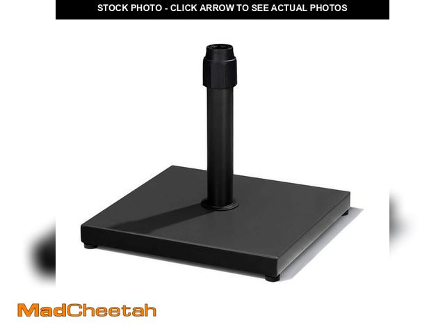 Lot 74-14278144 - Crestlive Products 40 lb. Black Square Patio Umbrella Base Outdoor Umbrella Stand Suitable for Umbre...