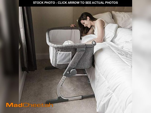 Lot 74-12170472 - Baby Delight Beside Me Dreamer Bassinet | Bedside Sleeper | 6-Position Height Adjustment | Charcoal ...