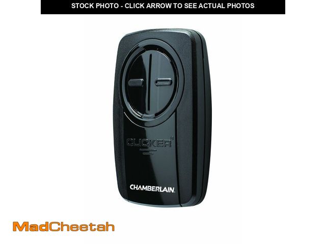 Lot 74-13799855 - Chamberlain KLIK5U-BK2 Garage Door Opener, Universal Remote Control, Black - Quantity 1 - UNUSED