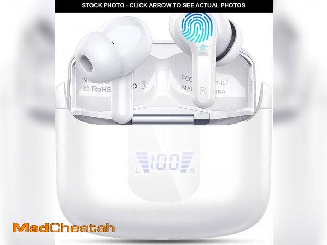 Lot 74-12165893 - Wireless Earbuds, Bluetooth Headphones 2025 NEW Ear Buds 40H Bass Stereo in-Ear Earphones ENC Noise ...