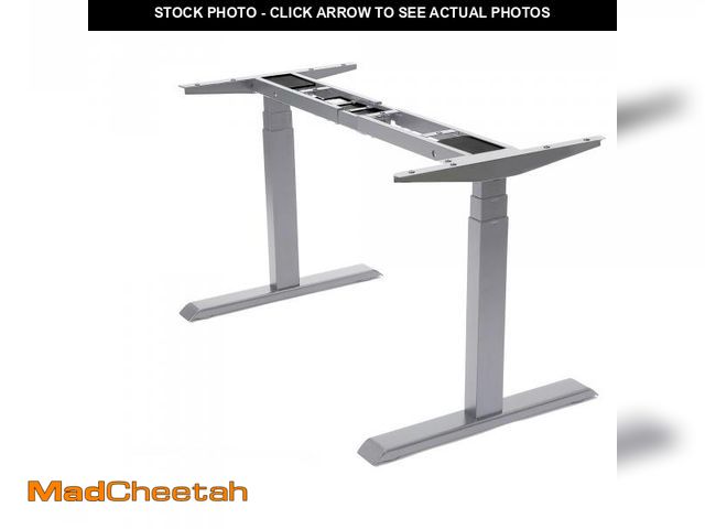 Lot 74-12203381 - Fromann Electric 3 Tier Legs Dual Motor Standing Desk Frame Sit Stand up Height Adjustable Desk Base...
