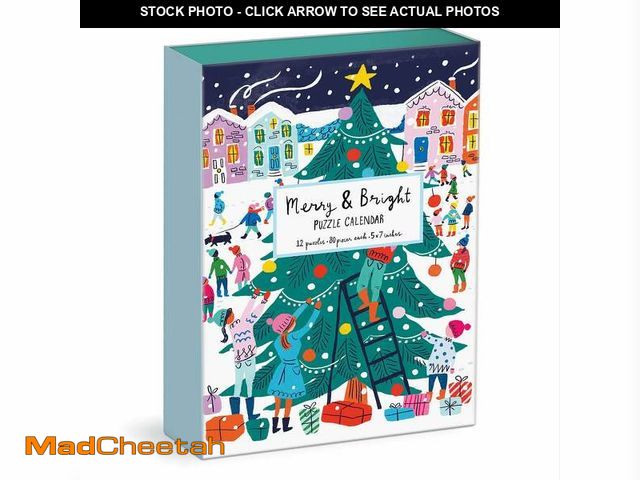 Lot 74-10823807 - Galison Louise Cunningham Merry and Bright 12 Days of Christmas Advent Puzzle Calendar from Galison ...