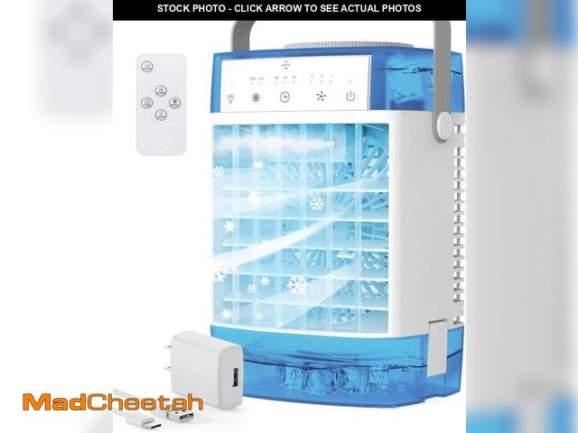 Lot 74-12441111 - Portable Air Conditioners,3-Speed Small AC Fan, Evaporative Air Cooler with Remote,Timer function,7-...