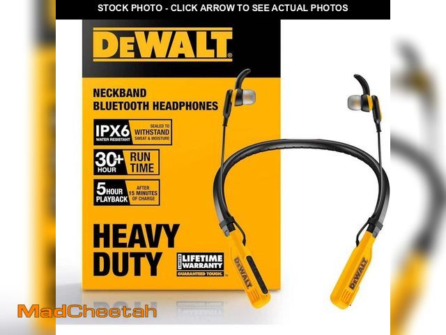 Lot 74-12676804 - DEWALT Jobsite Pro Wireless Earphones - USED