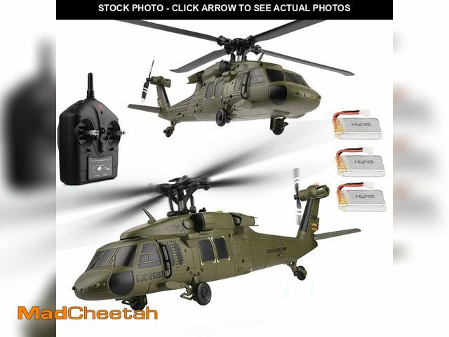 Lot 74-12706013 - Ssccgym K170 UH60L Remote Controlled Helicopter Aircraft Plane 2.4Ghz 4CH RC Helicopter Heli Aileron...
