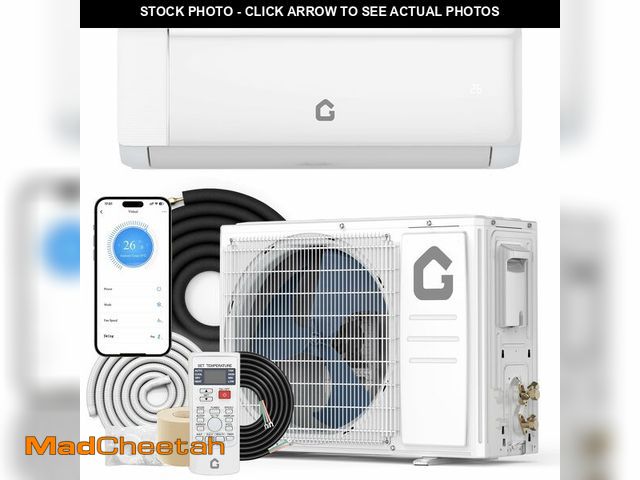 Lot 74-13801973 - (INDOOR UNIT ONLY) 12000 BTU Mini Split Air Conditioner, 18.5 SEER2 208-230V Split Unit Ac and Heat ...