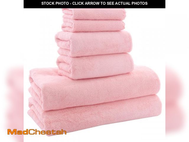 Lot 74-12050948 - MOONQUEEN Ultra Soft Towel Set - Quick Drying - 2 Bath Towels 2 Hand Towels 2 Washcloths - Microfibe...