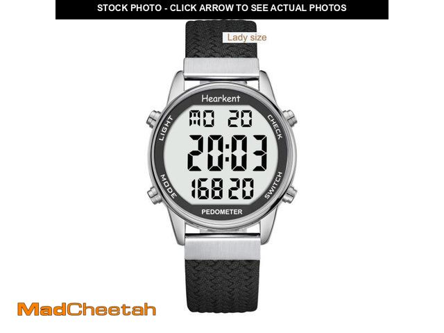 Lot 74-12216528 - Hearkent Women Pedometer Watch-Step Tracker with Calories Counter-LCD Large Numbers-30M Waterproof-P...