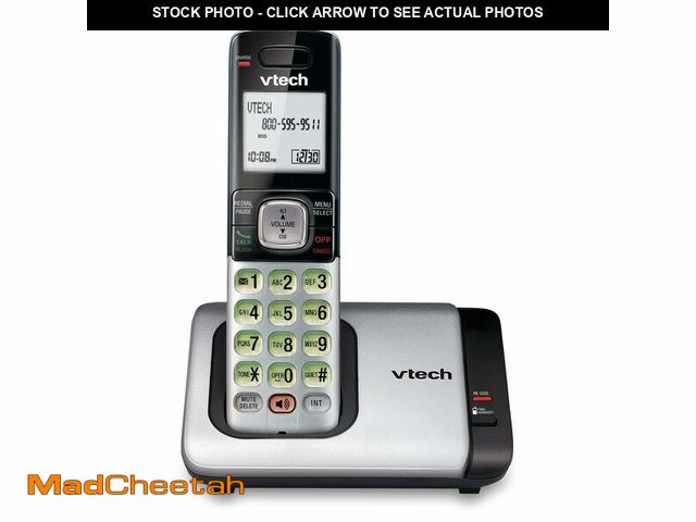 Lot 74-13802171 - VTech CS6719 DECT 6.0 Cordless Phone with Caller ID/Call Waiting, 1 Cordless Handset, Silver/Black -...