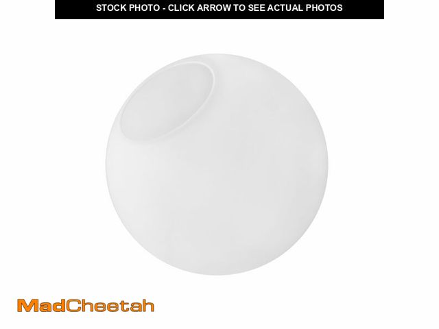 Lot 74-14298854 - KoKo&amp;Yukina 6 Inch Milk White Glass Globes Shade Frosted Replacement Glass Shades - 2.67" Fitter...