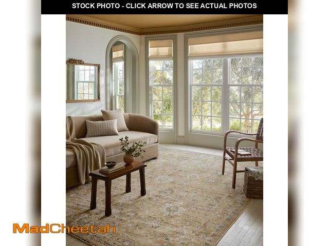 Lot 74-12785712 - Loloi Magnolia Home by Joanna Gaines Pace Collection PAC-07 Sunset/Stone 5'-3" x 7'-6" Area Rug - UN...