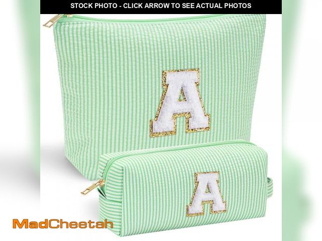 Lot 74-11559366 - YOOLIFE Gifts for Girls Teen Girls - 2 Travel Makeup Bag  Initial Make Up Bag  Personalized Gifts fo...