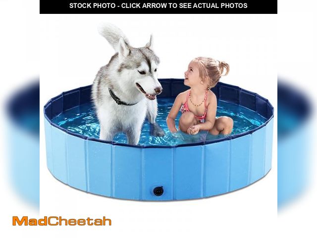 Lot 74-12308341 - Jasonwell Foldable Dog Pool Collapsible Hard Plastic Swimming Pool Portable Kiddie Pool Pet Pool Dog...