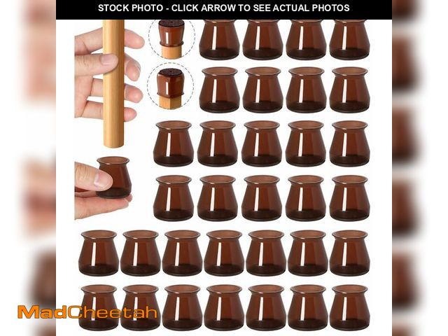Lot 74-14143717 - 32 Pcs Chair Leg Protectors for Hardwood Floors, Silicone Felt Furniture Leg Cover Pad for Protectin...