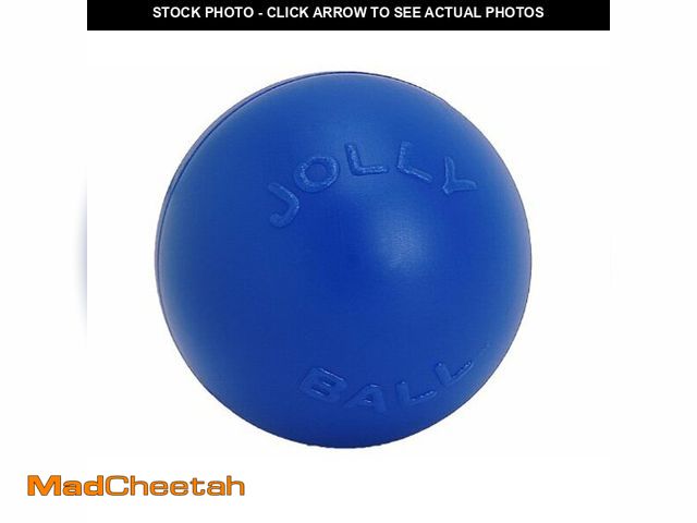 Lot 74-12633127 - Jolly Pets Push-n-Play Ball Dog Toy, 10 Inches/Large, Blue - USED