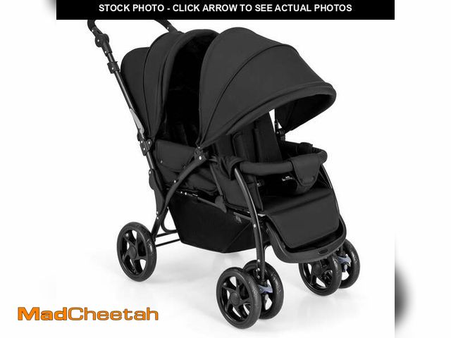 Lot 74-12598284 - Costway Double Stroller Foldable Baby Twin Lightweight Travel Stroller Infant Pushchair Black - UNUS...