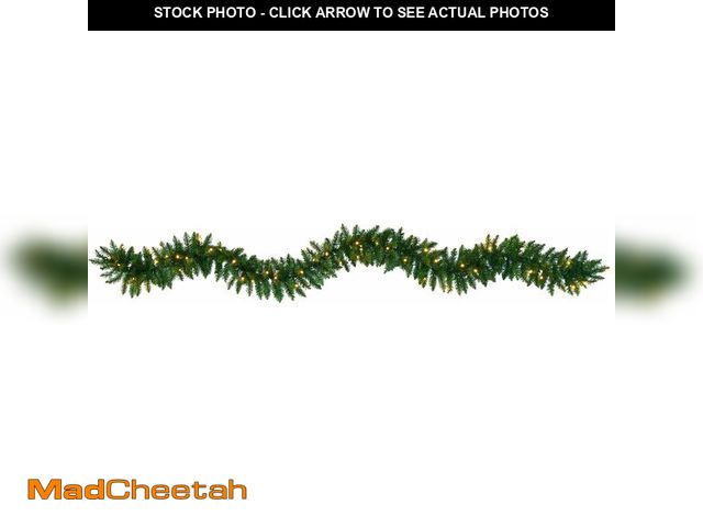 Lot 74-13052013 - Nearly Natural 9ft. Christmas Pine Artificial Garland with 50 Warm White LEDs Lights - UNUSED