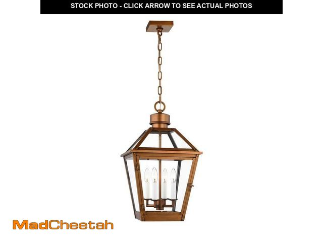 Lot 74-13796431 - Generation Lighting Hyannis 24 in. 4-Light Natural Copper Outdoor Large Pendant Light - UNUSED