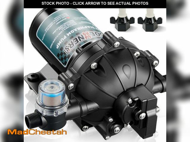Lot 74-12707999 - [Upgraded Version] Fresh Water Pump, 12V DC Water Pump, 6.5GPM 70PSI Five Chamber Self-Priming Diaph...