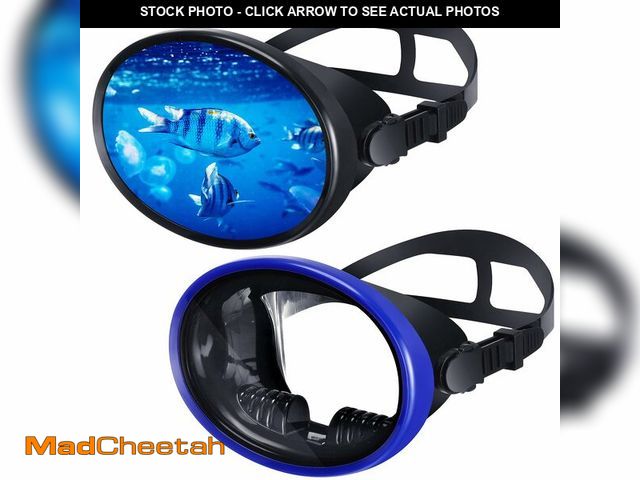 Lot 74-13631757 - Weewooday 2 Pcs Silicone Oval Diving Mask Scuba Diving Mask Goggles Spearfishing Mask Freediving Wat...