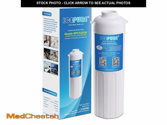 Lot 74-14268446 - ICEPURE WFC5300A Under Sink Water Filter system, 3 Years or 22000 Gallons Ultra High Life, Replaceme...